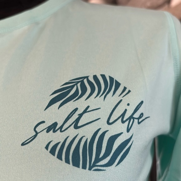 Salt Life Oasis SLX UVAPOR long sleeve sun protection top,performance fabric - Picture 5 of 12